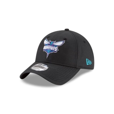 Charlotte Hornets Gorra | New Era NBA Waxed Canvas 9twenty Adjustable Cap Mexico - Negros